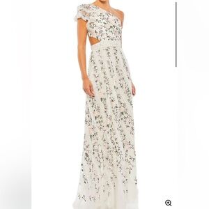 Beautiful spring Mac‎ duggal embroidered gown formal dress 14 NWT